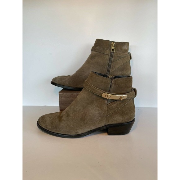 Coach Coleen Suede Bootie in Fatigue Size 6.5 - Picture 2 of 9